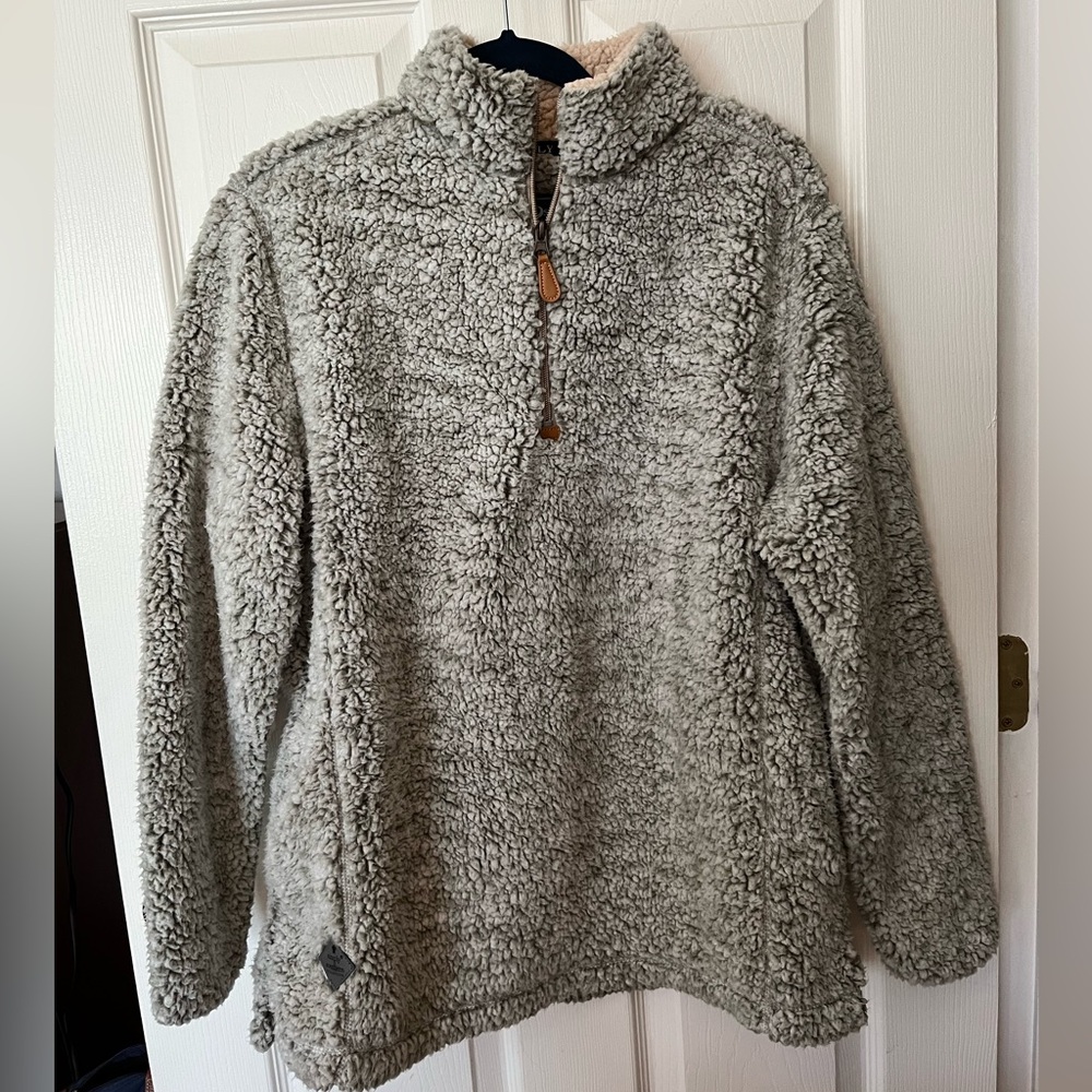 Like New: Simply southern super soft quarter zip, Size medium, gray